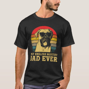 Best English Mastiff Dad Ever Dog Lovers Retro Vin T-Shirt