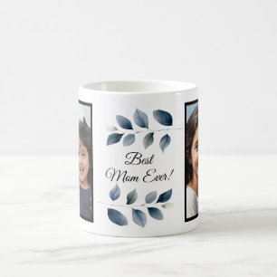 Best Ever 2 Photo Keepsake Mothers Day Mom Gift Coffee Mug
