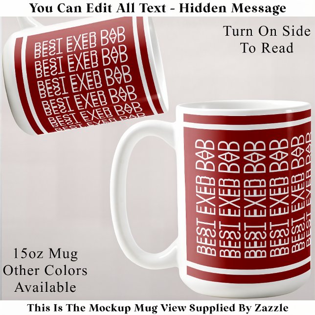 Best Ever Dad Hidden Message 158R Christmas  Coffee Mug (Creator Uploaded)