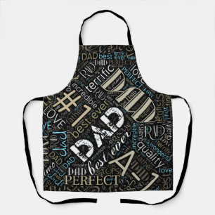 Best Ever Dad Word Cloud ID263 Apron