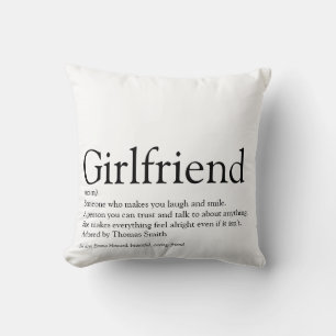 Best Ever Girlfriend Definition Modern Cushion