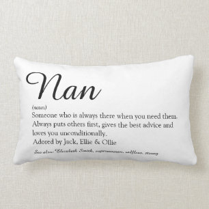 Best Ever Grandma, Grandmother Definition Script Lumbar Cushion