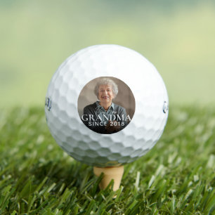 Best Ever Grandma Since 20XX Simple Elegant Photo Golf Balls