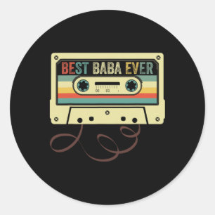 Best Ever Grandpa Father's Day Fanny Dad Classic Round Sticker