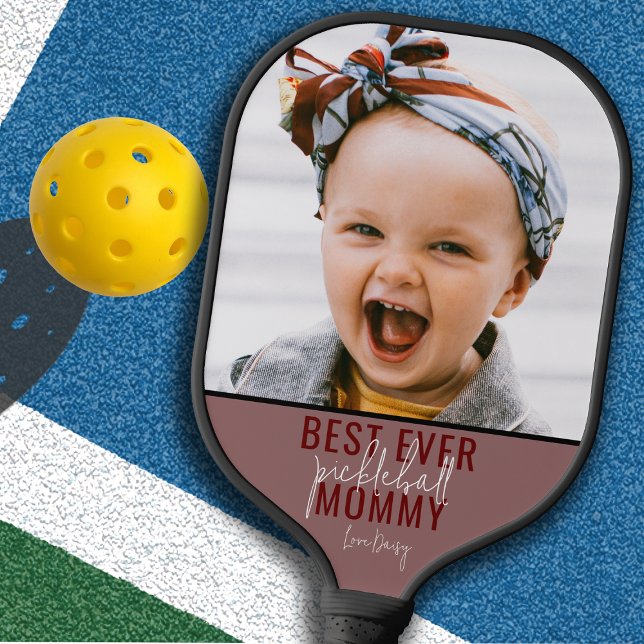 Best Ever Pickleball Mummy Photo Pickleball Paddle (Creator Uploaded)