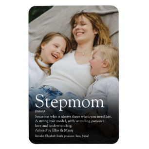 Best Ever Stepmom, Stepmother Definition Photo Magnet