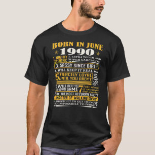 Best Facts Born In June 1990 31St Birthday S T-Shirt