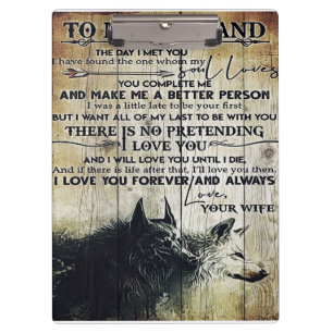  Best Family Decoration   Letter For Husband   Clipboard