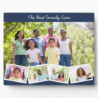 Best Family Ever - Custom Photo Collage Blue