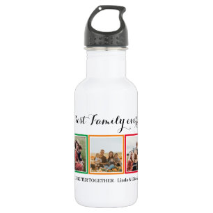 Best Family ever Photo Collage change border color 532 Ml Water Bottle