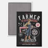 Best Farmer Vintage Mancave Postcard