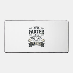 Best Farter Ever Funny Father Shirt Design_1 Desk Mat