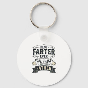 Best Farter Ever Funny Father Shirt Design_1 Key Ring