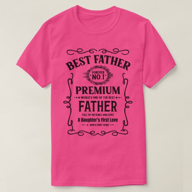Best Father 1 T-Shirt (Design Front)
