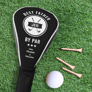 Best Father By Par Golfer Golf Lover Modern Black Golf Head Cover