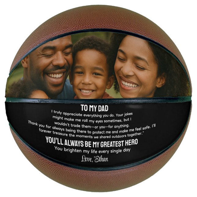 Best Father Ever Basketball – Personalised Father (Front)