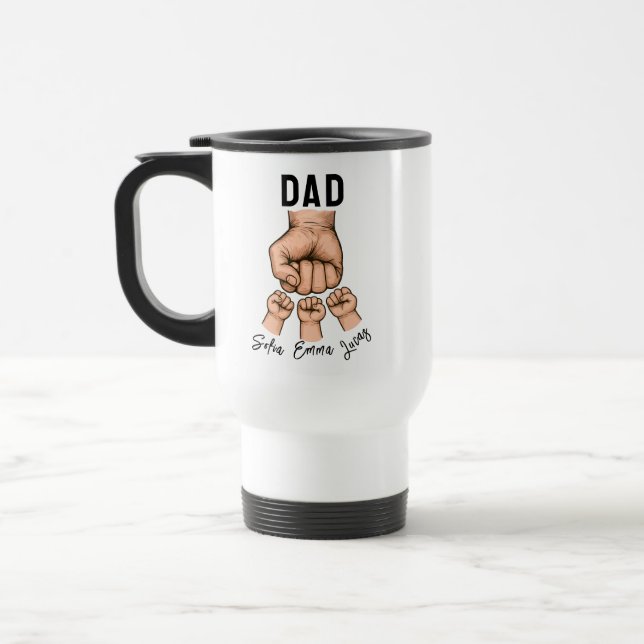 Best Father Ever Mug – Personalised Father’s Day (Left)