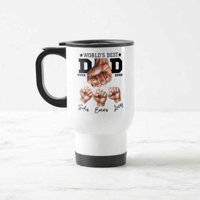 Best Father Ever Mug – Personalised Father’s Day (Left)
