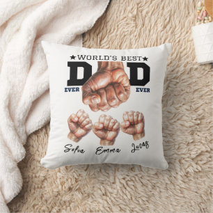 Best Father Ever Mug – Personalised Father’s Day Cushion