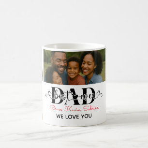 Best Father Ever Personalised Photo Collage Coffee Mug