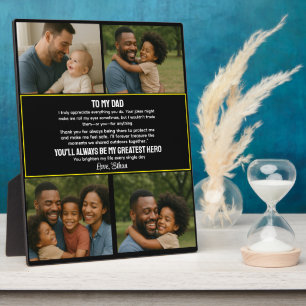 Best Father Ever Personalised Photo Collage Plaque