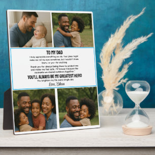 Best Father Ever Personalised Photo Collage Plaque