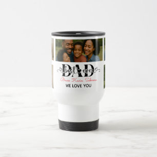 Best Father Ever Personalised Photo Collage Travel Mug