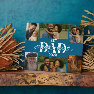 Best Father Ever – Personalized Photo Collage Plaque