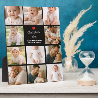 Best Father Ever Photo Collage | Personalized  Plaque