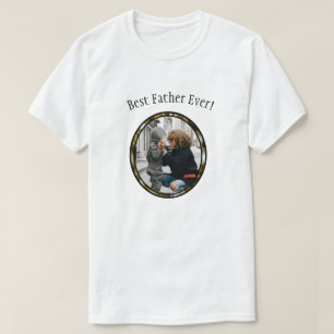 Best Father Family Photo Frame T-Shirt