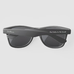 Best Father In The World with Name Sunglasses
