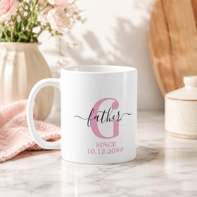 Best Father Monogram | Personalised Father's Day  Coffee Mug (Best Father Monogram | Personalized Father's Day Coffee Mug
)