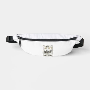Best Father Vintage Engraving Typographic Shirt De Bum Bags