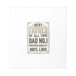 Best Father Vintage Engraving Typographic Shirt De Notepad