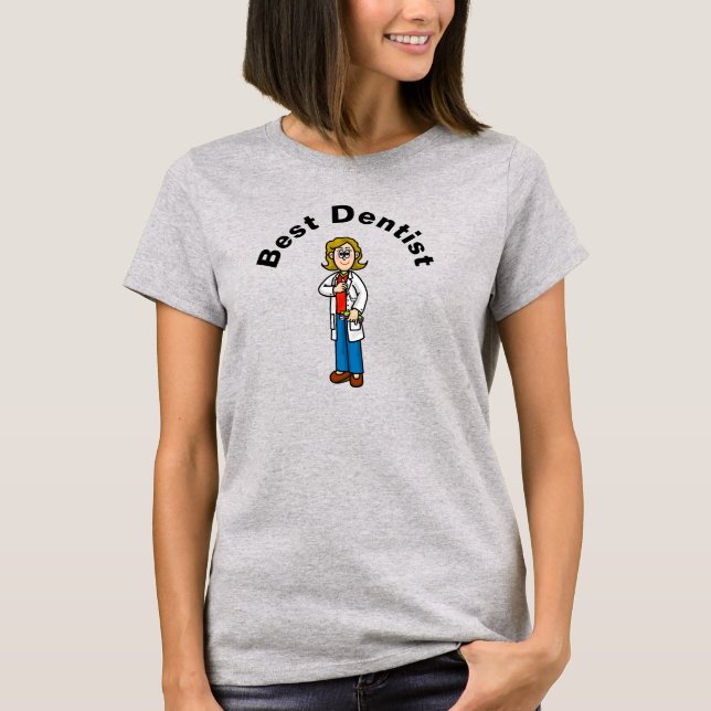 Best Female Dentist T-Shirt (Front)