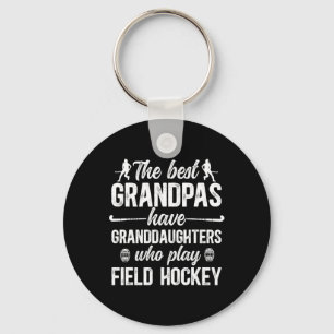 Best Field Hockey Grandpa Field Hockey Player Gran Key Ring