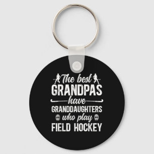 Best Field Hockey Grandpa Field Hockey Player Gran Key Ring