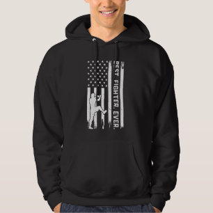 Best Fighter Ever - Muay Thai US Flag Hoodie