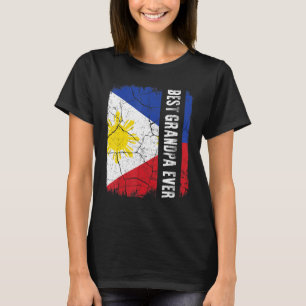 Best Filipino Grandpa Ever Philippines Flag Father T-Shirt