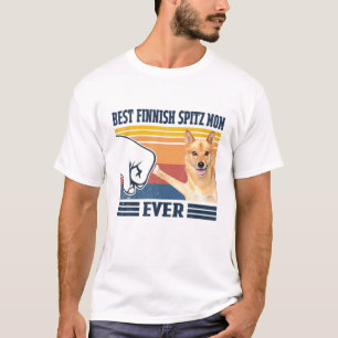 Best Finnish Spitz Mom Ever Funny Dog Mom Mothers T-Shirt