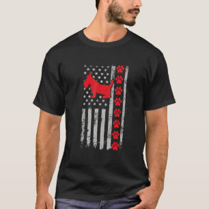 Best Firefighter Cesky Terrier Mum Dad Ever Us Fla T-Shirt