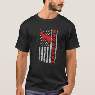 Best Firefighter Deutsche Dogge Mum Dad Ever Us Fl T-Shirt