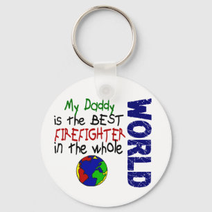 Best Firefighter In World 2 (Daddy) Key Ring