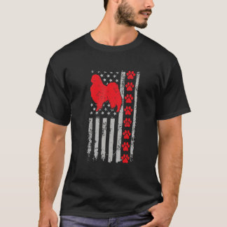 Best Firefighter Japanese Chin Mum Dad Ever Us Fla T-Shirt