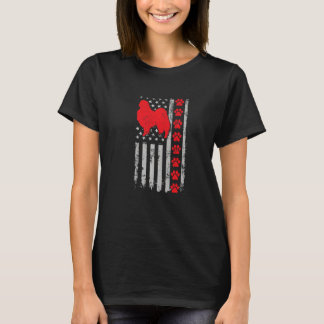 Best Firefighter Japanese Chin Mum Dad Ever Us Fla T-Shirt