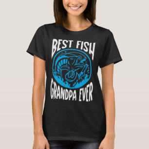 Best Fish Grandpa Ever Aquarist Aquarium Saltwater T-Shirt