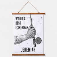 Best Fisherman Vintage Black & White
