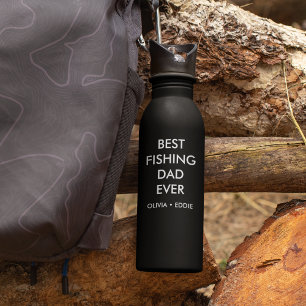 Best Fishing Dad Ever Fishing Lovers Fisherman 710 Ml Water Bottle