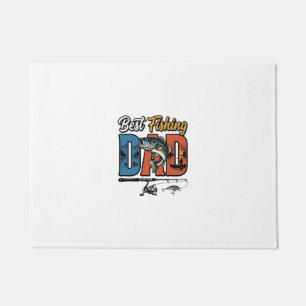 Best Fishing Dad Vintage Engraving Shirt Design_1 Doormat