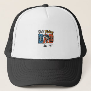 Best Fishing Dad Vintage Engraving Shirt Design_1 Trucker Hat